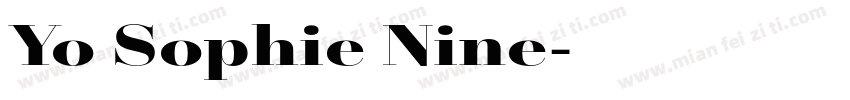 Yo Sophie Nine字体转换